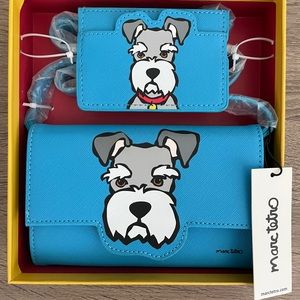 Schnauzer Dog Marc Tetro Mini Purse Set